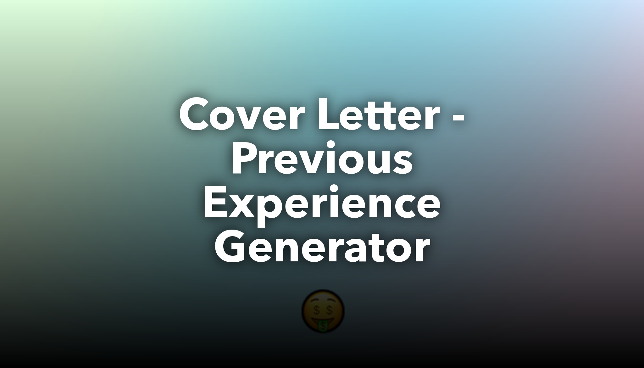 cover letter previous work experience